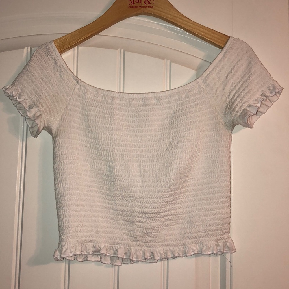 tillys smocked crop top